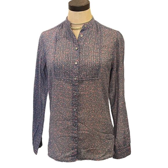 GAP Floral Button Down Shirt Top Women's size XS - Picture 1 of 10